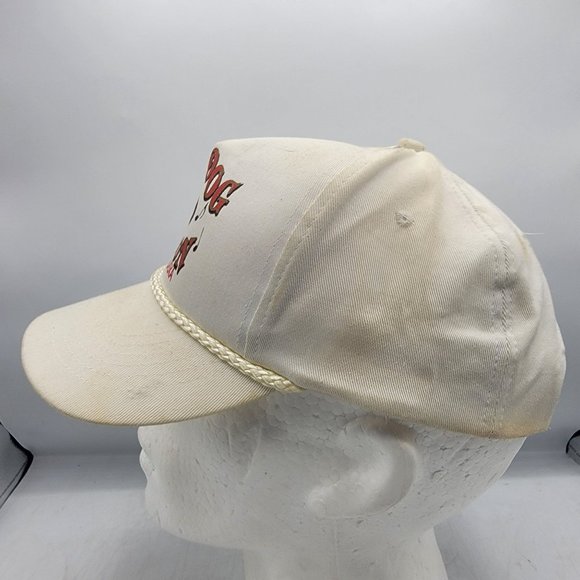 Vintage The Red Dog Saloon Juneau Alaska White Hat Cap Laborers Local 652 Pin - Picture 2 of 10